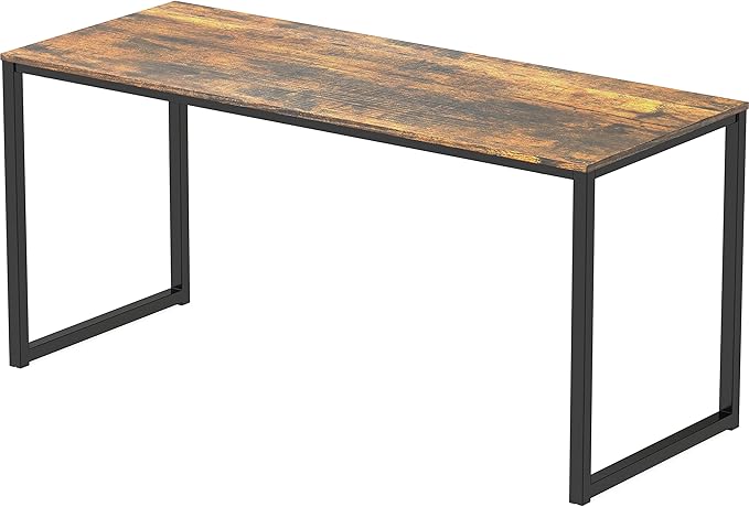 SHW Mission 48-Inch Home Office Computer Desk, Rustic Brown