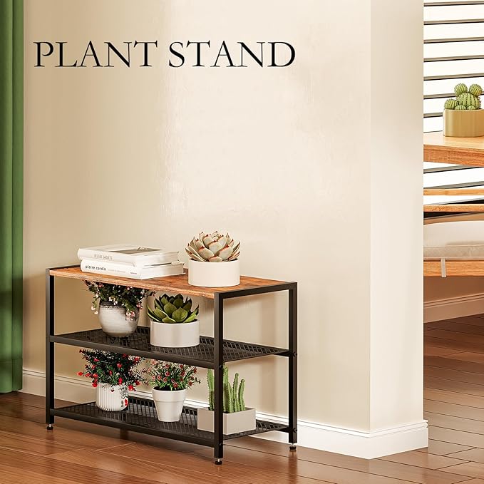 Shoe Rack, 3-Tier Shoe Shelf with Dense Metal Mesh, Durable Industrial Freestanding Shoe Rack for Front Door Entrance, Hallway, Entryway, Living Room, Bathroom (25" Dx11.02 W x15.75 H)