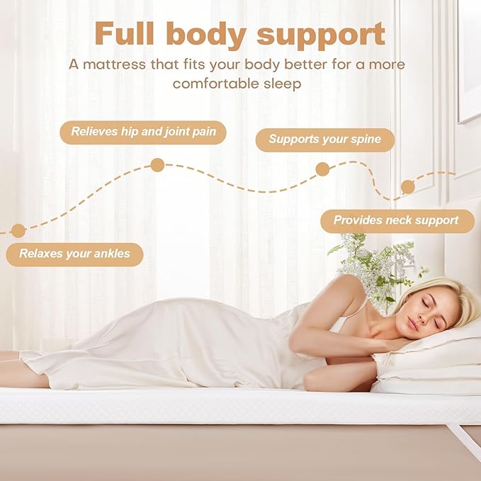 3 Inch Memory Foam Mattress Topper Full Size, 2 Inch Cooling Egg Crate Gel Memory Foam Plus 1 Inch High Density Gel Bed Topper