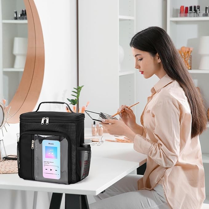 F-color Hanging Shower Caddy Portable - College Dorm Essentials for Guys with Hooks, Quick-Dry Shower Bag for Dorm Travel Gym Camping, Water-Resistant with Multiple Pockets, 2 Packs Black & Purple