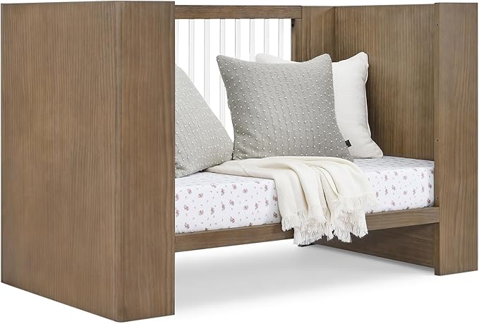 Delta Children Aerin 4-in-1 Convertible Crib - Greenguard Gold Certified, Aged Oak