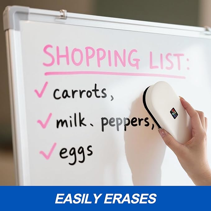 Artspal Dry Erase Markers, 48 Count, Black, Chisel Tip, Low Odor, Easy Erase, Whiteboard Markers for Classroom, Office, Home, Teachers, Kids, Back to School Supplies