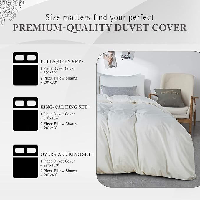 Queen Duvet Cover 1000 Thread Count 100% Egyptian Cotton Luxury Hotel Quality Silver Grey Quilt Cover & Pillow Sham - 3 PC All Season Duvet Cover Set with Zipper Closure, Corner Ties