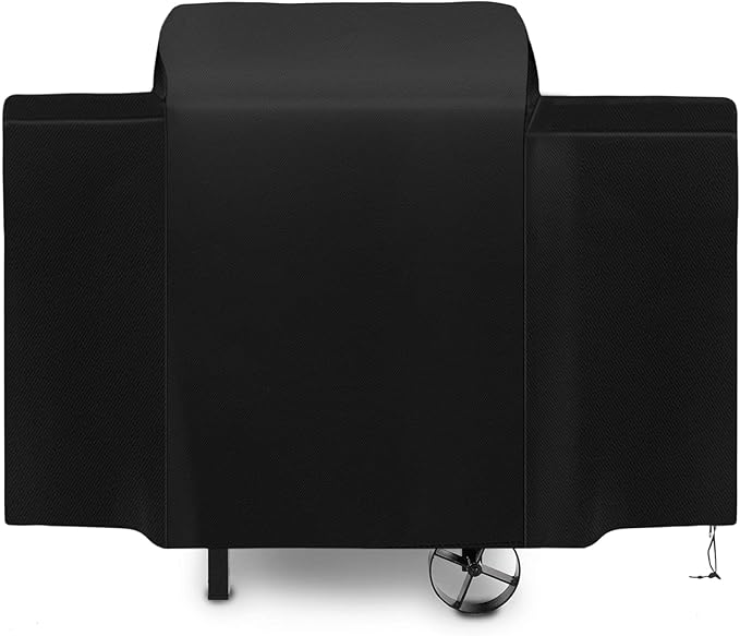 Grill Cover for Pit Boss 440 Deluxe 440D2 440D 456D Ranch Hand 440TGR1 72440 72444 Mile Hybrid PB600HY Wood Pellet Grill,600D Heavy Duty Waterproof Smoker Cover for Pit Boss 73440 Deluxe,Black