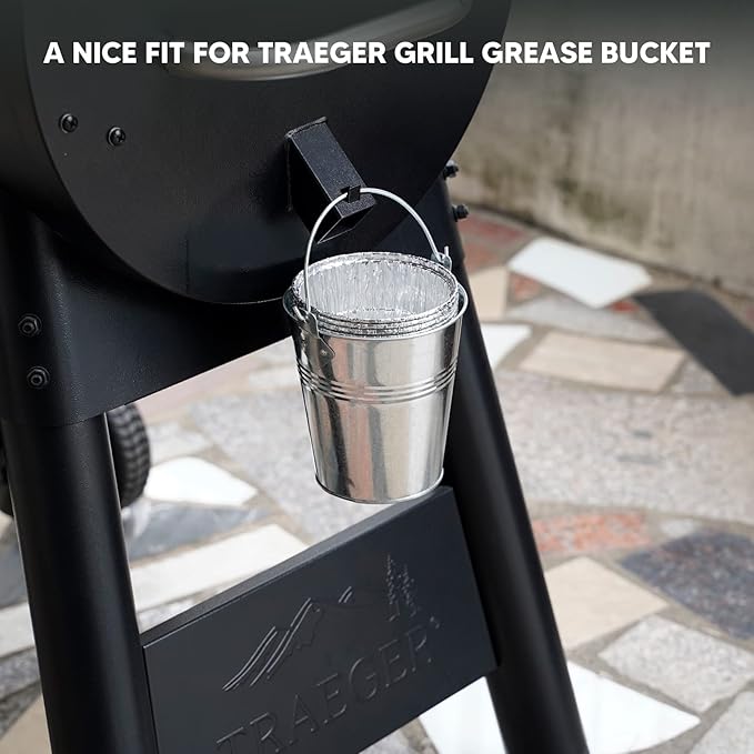 Stanbroil 35 Pack Grease Bucket Liners for Traeger Pro Series 575/780, 22/34 Series, Ironwood 650/885 Grills, 4.9" x 4.5"