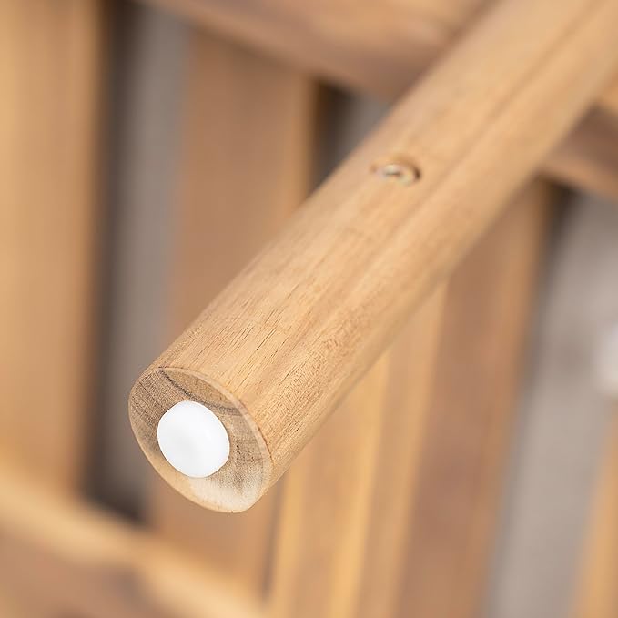 Christopher Knight Home Brolen Acacia Wood Chaise Lounge Chair Outdoor Set of 4, Patio Outdoor Chaise Lounge with Cushions, Adjustable Backrest Lounge Sofa, Wooden Sunbathing Pool Lounger, Teak+Beige