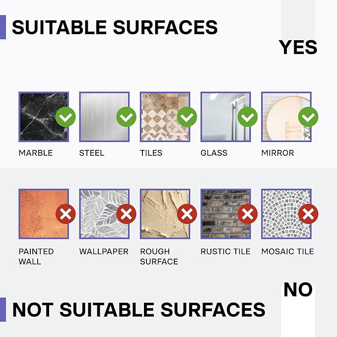 KINCMAX Shower Shelves 2-Pack - Self Adhesive Caddy with 4 Hooks - No Drill Large Capacity Stainless Steel Wall Shelf - Aesthetic Organizer for Inside Bathroom - Polished Silver