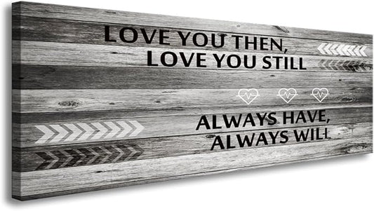 DZL Art A71841 Wall Art Love You Still Large Wall Art Canvas (Ready to Hang) for Master Bedroom Wall Decor Bathroom Decor