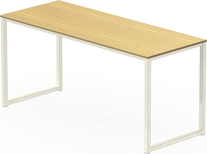 SHW Mission 55-Inch Home Office Computer Desk, Oak