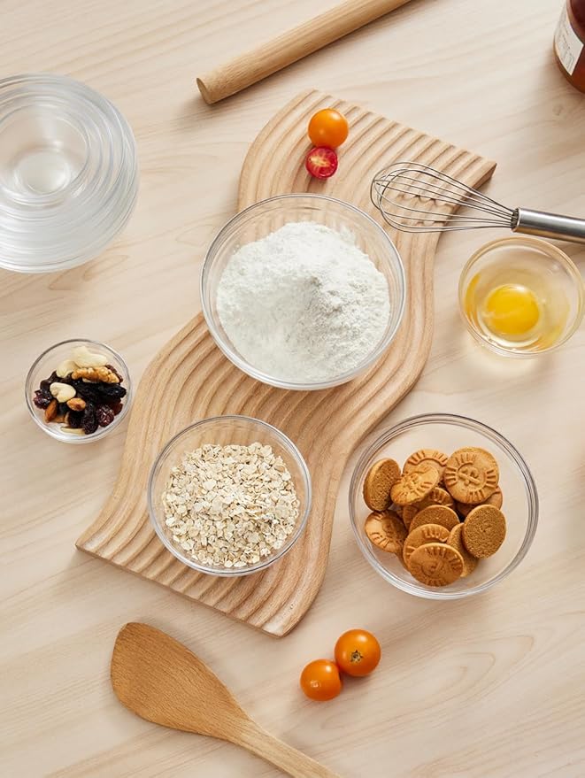 Sweejar 4 inch Small Glass Bowls Set, 7 oz Prep Bowls for Cooking, Small Bowls for Kitchen, Dessert Bowls for Ice Cream, 9 pack