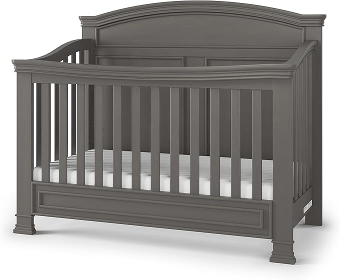 Child Craft Legacy Westgate 4-in-1 Convertible Crib, Baby Crib Converts to Day Bed, Toddler Bed and Full Size Bed, 3 Adjustable Mattress Positions, Baby Safe Finish (Chelsea Gray)