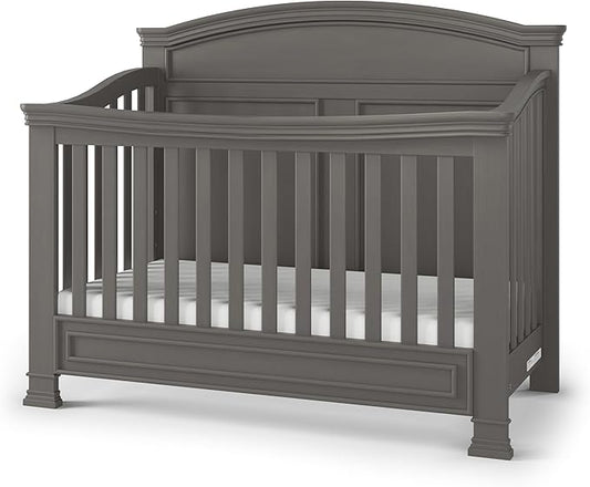 Child Craft Legacy Westgate 4-in-1 Convertible Crib, Baby Crib Converts to Day Bed, Toddler Bed and Full Size Bed, 3 Adjustable Mattress Positions, Baby Safe Finish (Chelsea Gray)