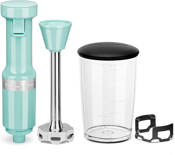 KitchenAid Variable Speed Corded Hand Blender KHBV53, Ice Blue