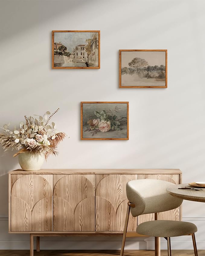 InSimSea Framed Wall Art for Living Room Classical Cityscape Painting Vintage Wall Decoration View of Venice Moody Canvas Print Bathroom Pictures Farmhouse Shelf Decor Office Home Rustic Decor 8x10in