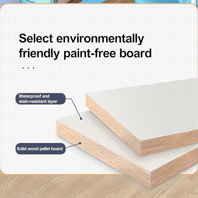 Kids Desk and Chair Set, Height Adjustable Kids Study Table and Chair Set, Children School Desk with Storage Drawer and Book Stand, Ergonomic Child Toddler Deskwith Sitting Posture Corrector (Blue 3)