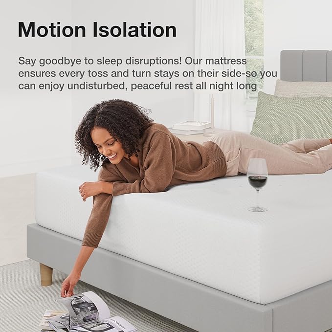 Novilla 12 inch Twin Memory Foam Mattress, Twin Size Gel Memory Foam Mattress for Cooling Night Sleep, Pressure Relief, CertiPUR-US Certified