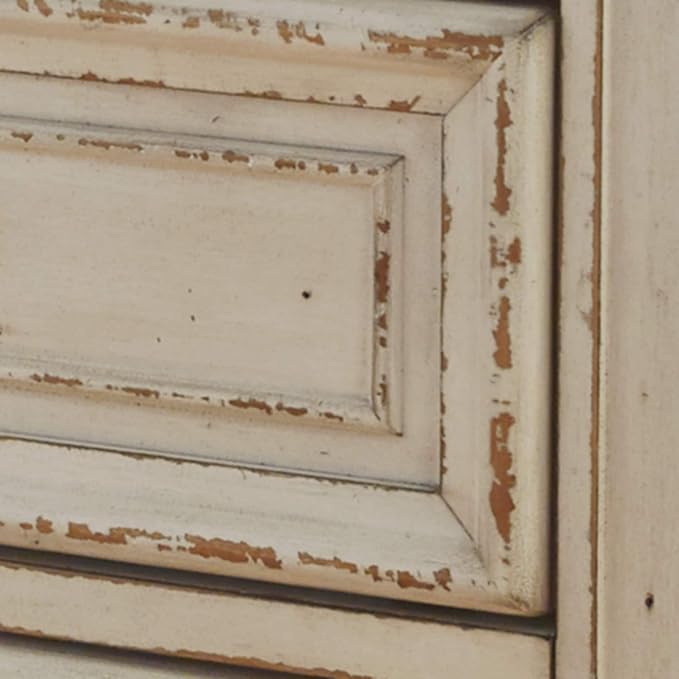 Signature Design by Ashley Realyn Vintage 5 Drawer Chest, White