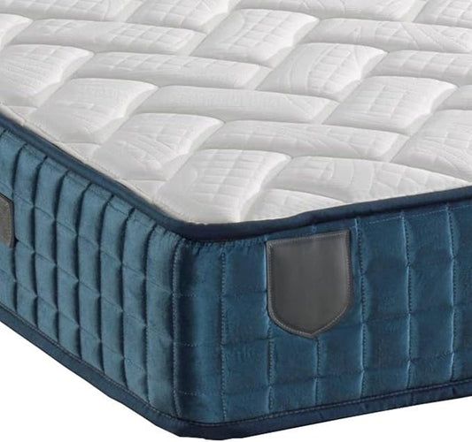 Sweet Home Stores Level Blue 9" Full Hybrid Mattress – Medium Firm Feel, Pocket Coil Support, CertiPUR-US® Certified, Fiberglass-Free, Stylish Blue Cover, Made in USA, Bed in a Box