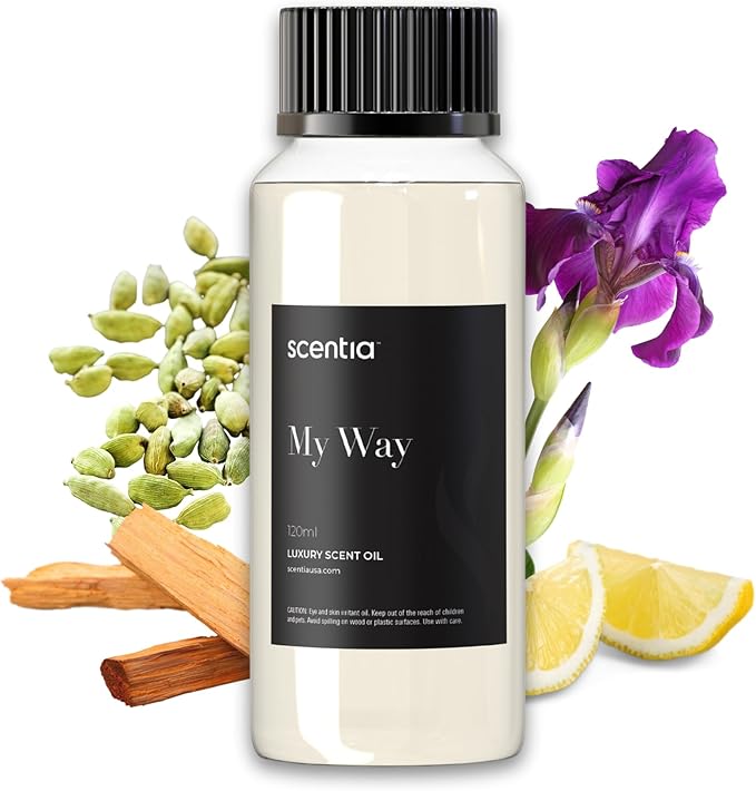 Hotel My Way Diffuser Oil Inspired by The 1 Hotel MiamiBeach - 120 ml 4.06 fl oz - Fragrance Oil Blend Sandalwood, Cedar & Lemon Notes for Aromatherapy Diffusers and Humidifiers