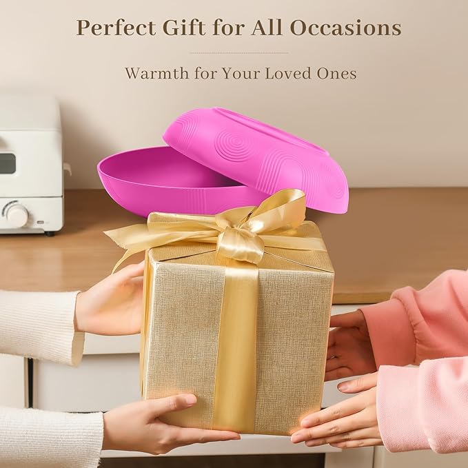 Homienly Wheat Straw Large Salad Bowls, 60 OZ Large Serving Bowls for Kitchen, Camping, Party, Microwave and Dishwasher Safe, Unbreakable Lightweight Big Bowls for Fruit, Salad (Pink)