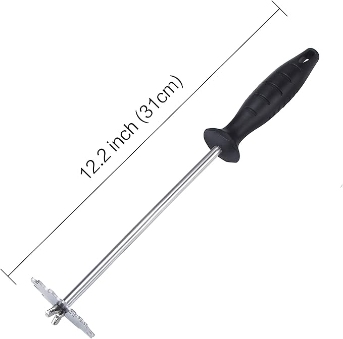 MSY BIGSUNNY Good Grip Stainless Steel Grill Scraper for BBQ Grate and Griddle (12" Scraper)