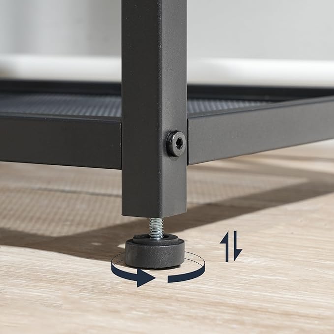 HOOBRO Shoe Bench, 5-Tier Shoe Rack Bench, Entryway Bench with Shoe Storage, Shoe Storage Organizer, 31.5" L Shoe Storage Bench for Entryway, Hallway, Space Saving, Rustic Brown and Black BF36HX01