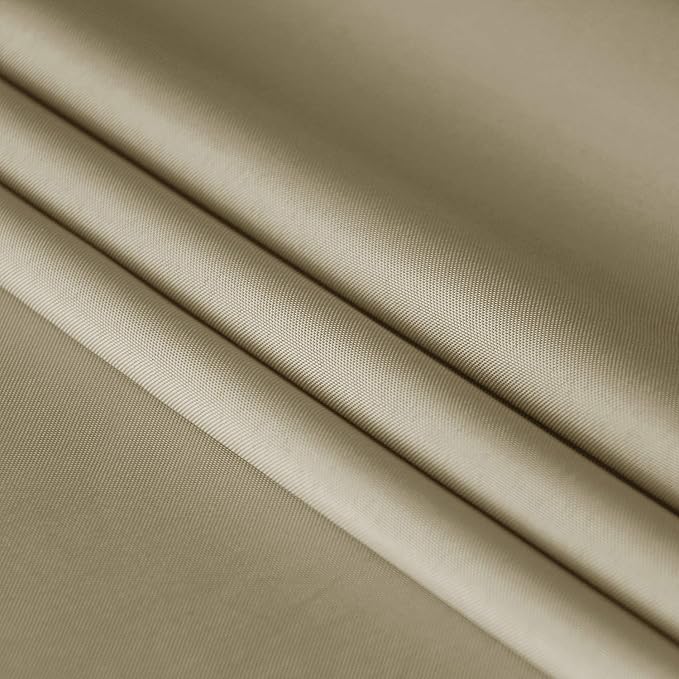 Hiasan Waterproof Tablecloth Rectangle - Washable Fabric Table Cloth for Dining Room Kitchen Birthday Party and Outdoor Use, Khaki, 54 x 80 Inch