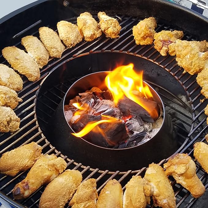 Stainless Steel BBQ Grill for Weber 22"/26.75" Kettle Grill Accessories, Barbecue Grill Replacement for WSM Weber Smokey Mountain L&XL Big Green Egg Grills, Kamado Joe Big Joe