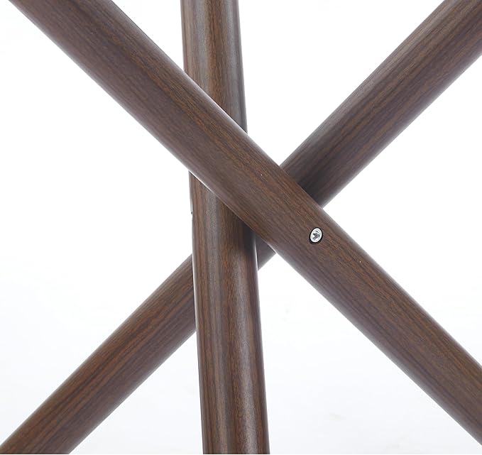 Round Glass Dining Table,Glass Dining Room Table with Tempered Glass Tabletop and Metal Legs, Modern Style Glass Kitchen Table for Home, Kitchen, Dining Room