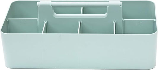 -Large Portable Caddy, DIY Dividers, 8 Compartments, Office Supplies Organizer, Simple, Portable Basket with Handle Storage Organizer Modern,Endless Multi Use -Made in USA