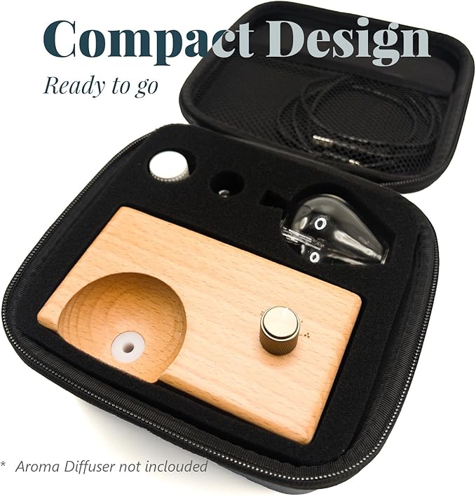AromaMobi Essential Oil Diffuser Travel Case [Fits Waterdrop] | Portable Protective Pouch | Splash & Pressure Resistant | Compact & Durable Design for On-The-go