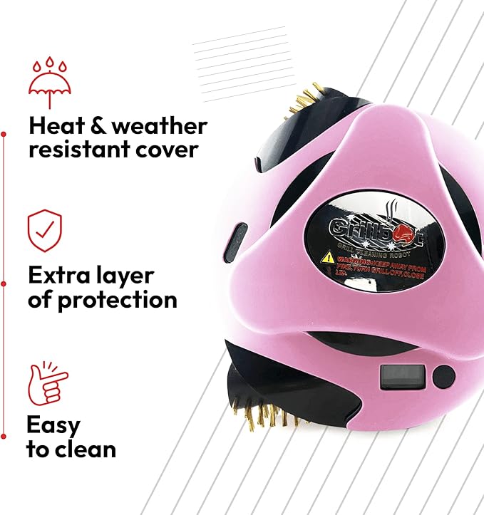 Grillbot Silicone Covers, Ultimate Protection for Your Robotic Grill Cleaner - Durable, Heat & Weather Proof, Easy-to-Use Grillbot Skin
