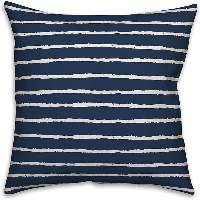 Keep Calm and Pontoon On Indoor/Outdoor Pillow | Decorative Pillows for Living Room Couch Bed Sofa Patio, Fluffy Soft Cushion | Water Resistant Blue, 18x18
