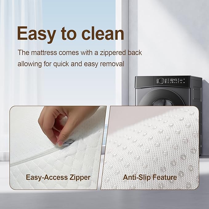 5 Inch Queen Size Mattress in a Box,Memory Foam Mattress for Comfort Sleep, Cooling Night Sleep & Pressure Relief, Ships Compressed (5", Queen)