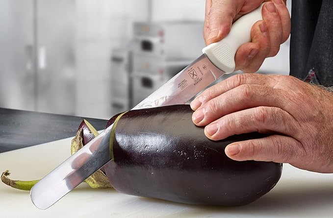 Mercer Culinary Ultimate White 12" Plain Edge Slicer Knife