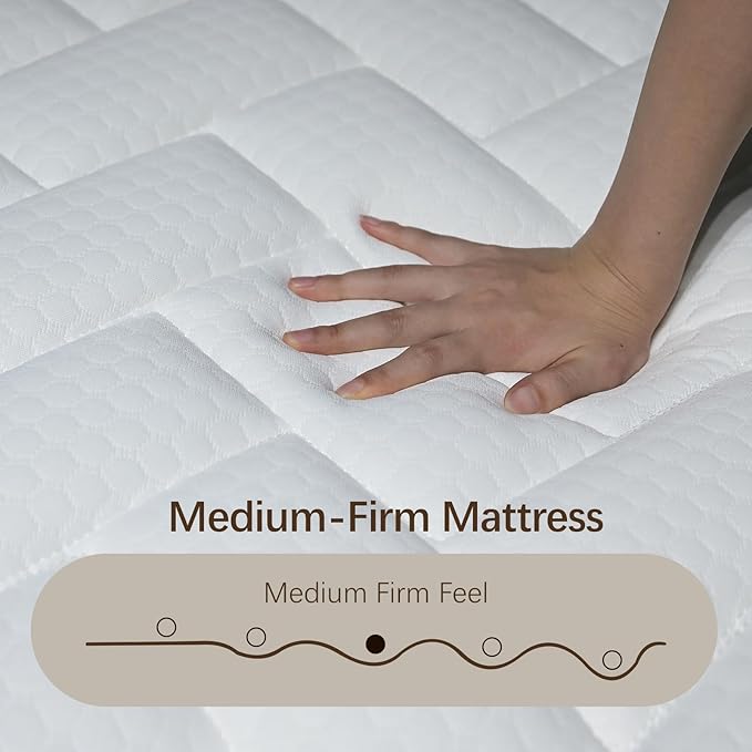 12-Inch Hybrid Twin Mattress - Premium Cooling Gel Memory Foam & 8.5" High Pocket Coils | CertiPUR-US Certified | Pressure Relief & Motion Isolation | 365-Night Risk-Free Trial