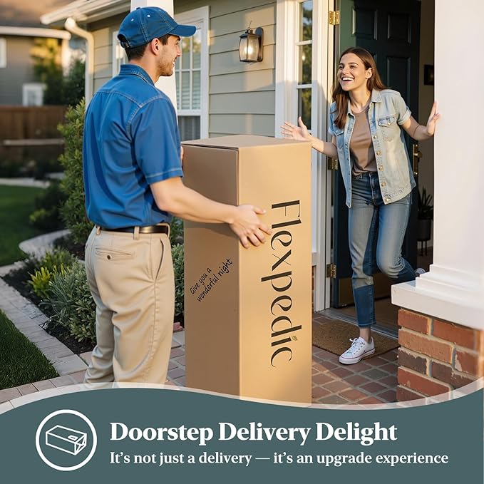 FP FLEXPEDIC Firm Queen Mattress, 14 Inch Cooling Gel Memory Foam Mattress, Hybrid Pocket Spring 7-Zone Mattress, Pressure Relief, Fiberglass-Free & CertiPUR-US, No Odor, 2025 Structure New Upgrade