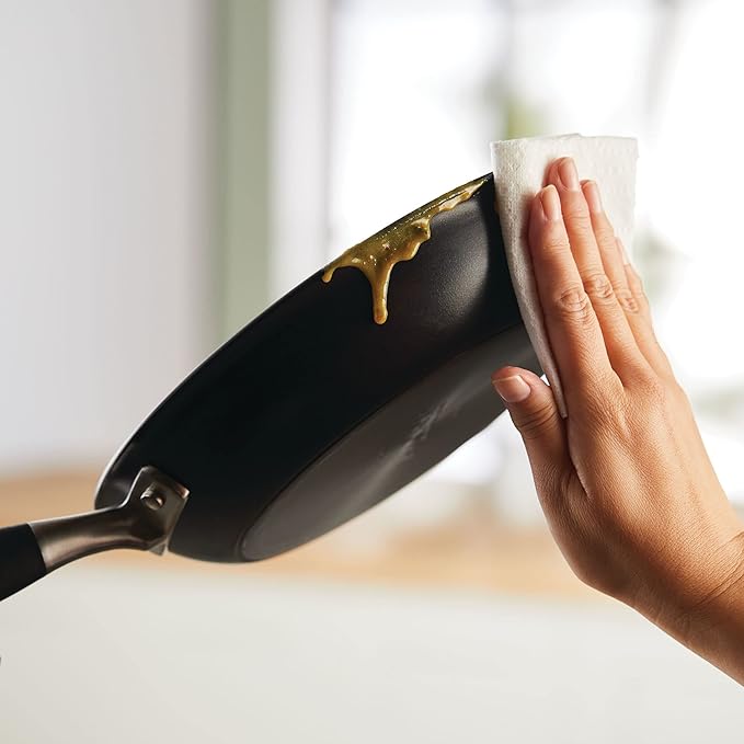 Anolon Advanced Home Hard-Anodized Nonstick Skillets (2 Piece Set- 10.25-Inch & 12.75-Inch, Onyx)