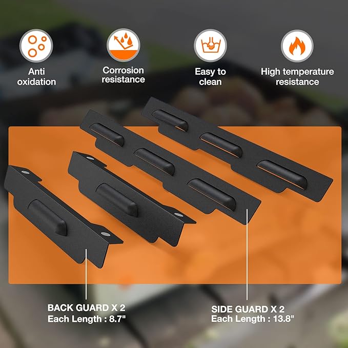 Wind Guards for Blackstone 28" Griddle, MeWeBlue Blackstone Accessories Fit for Grill, MeWeBlue 5016 Magnetic Stainless Steel Wind Screens Protect Flame Hold Heat, Compatible with Hood