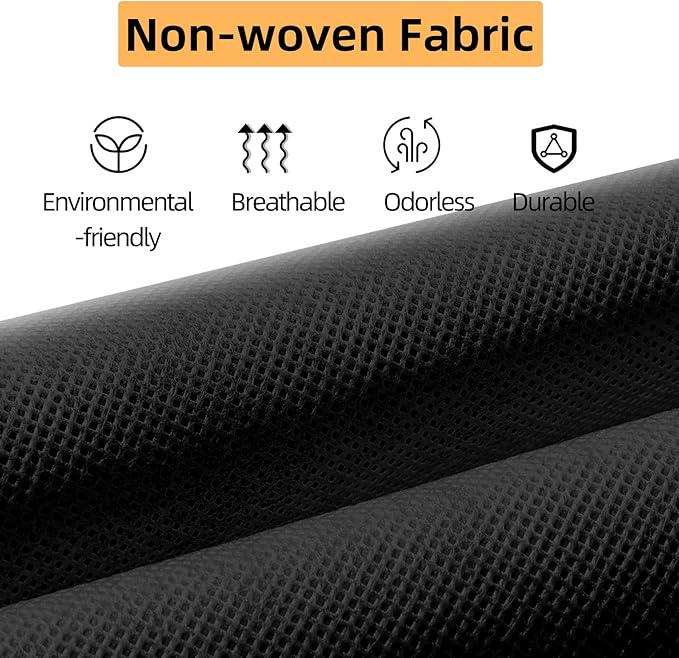 2 Packs Hanging Closet Organizer Storage, 6-Shelf Hanging Shelves for Closet, Closet Clothes Organizer and Storage with Side Pockets, Black