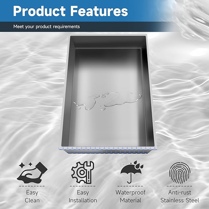 18" x 12" Brushed Nickel Shower Niche, 1 Shelf, Contemporary Style, Shower Caddies