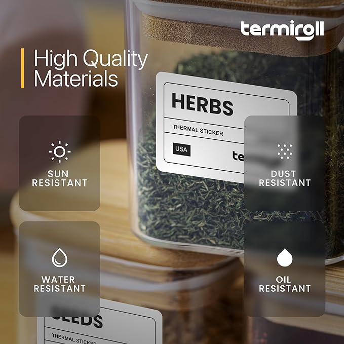 3x2 Thermal Label for Barcodes & Address - Perforated - 500 Labels/Roll - Compatible with Most Direct Thermal Printers Rollo, Zebra - Strong Adhesive, BPA-Free, Commercial Grade (3"x2", 500, Count)