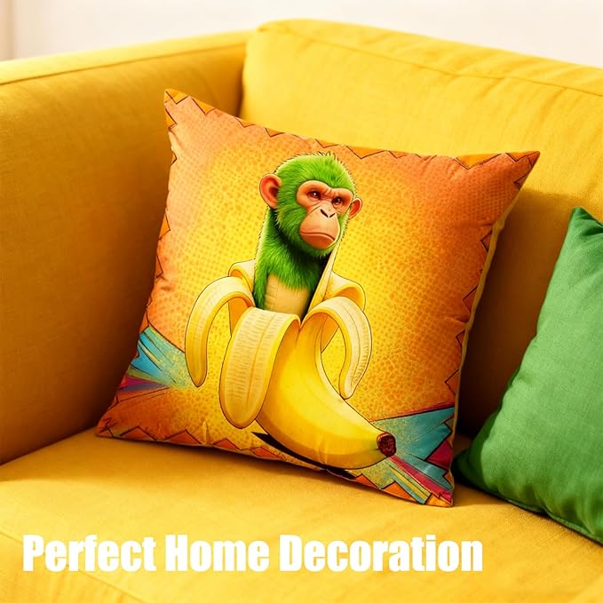 Italian Brainrot Pillow Covers 18"x18" Holiday Decor Throw Cushion Case Set of 4 Itlian Brainrot Home Decorations for Home