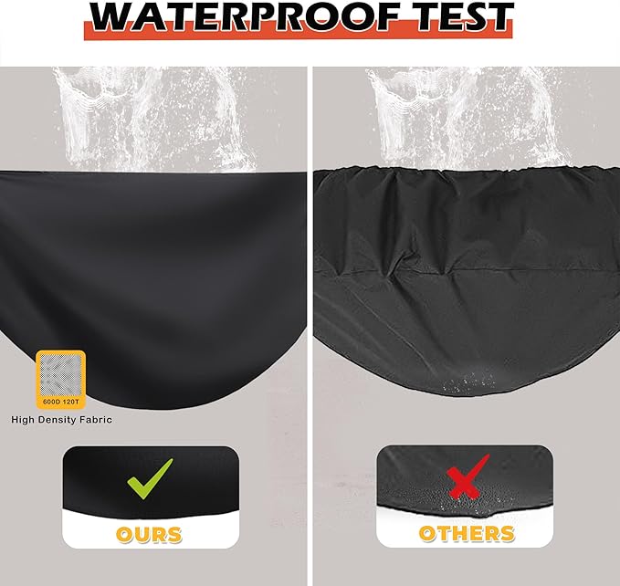 Pizza Oven Cover for Blackstone 2238 Outdoor Pizza Oven, Heavy-Duty 600D Protective Cover for Blackstone 13" Tabletop Rotating Pizza Oven