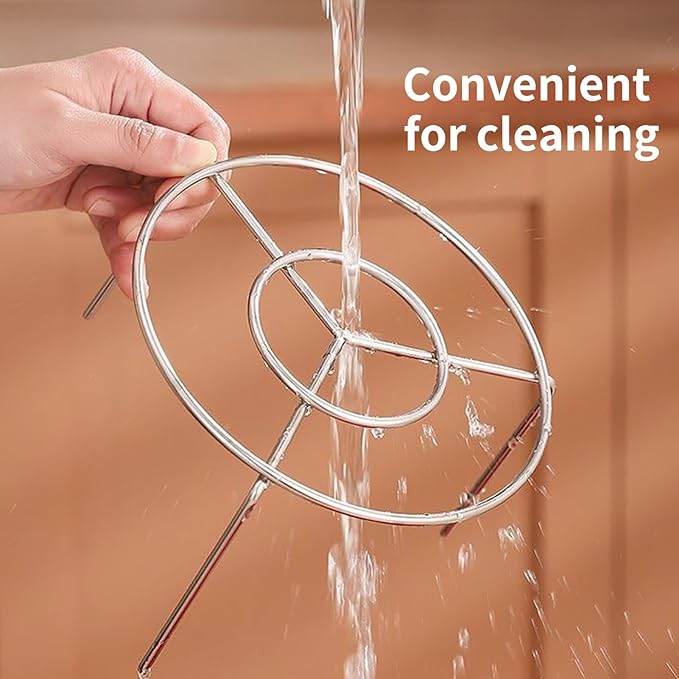 2025 New Air Fryer Grill Skewer Rack, Stainless Steel BBQ Kabob Set, 30 Vertical Meat Skewers with Round Hanging (1)