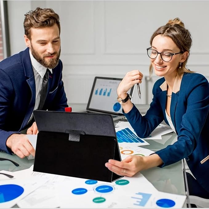 Portable Small White Board, 12" x 9" Magnetic Dry Erase Board with Stand, Desk Whiteboard for Kids Drawing, Comes with 1 Marker with Eraser for Clear, (Black)