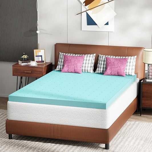 PayLessHere 6 inch Full Mattress Gel Memory Foam Mattress for Cool Sleep + 3 Inch Gel Memory Foam Topper Set,CertiPUR-US Certified (Full)