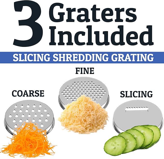 Priority Chef Stainless Steel Mixing Bowls with Lids Set, 3 Grater Attachments, Airtight Lids, Non-Slip Silicone Base Mixing Bowl Set, Large Prep Metal Mixing Bowls for Kitchen, Black