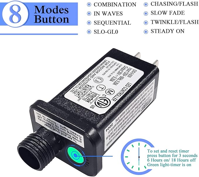 JMEXSUSS 250 LED Blue String Lights Indoor, 91.5ft Connectable Christmas Lights Outdoor Waterproof, 8 Modes Blue Christmas String Light for Party Garden Tree Halloween Decoration