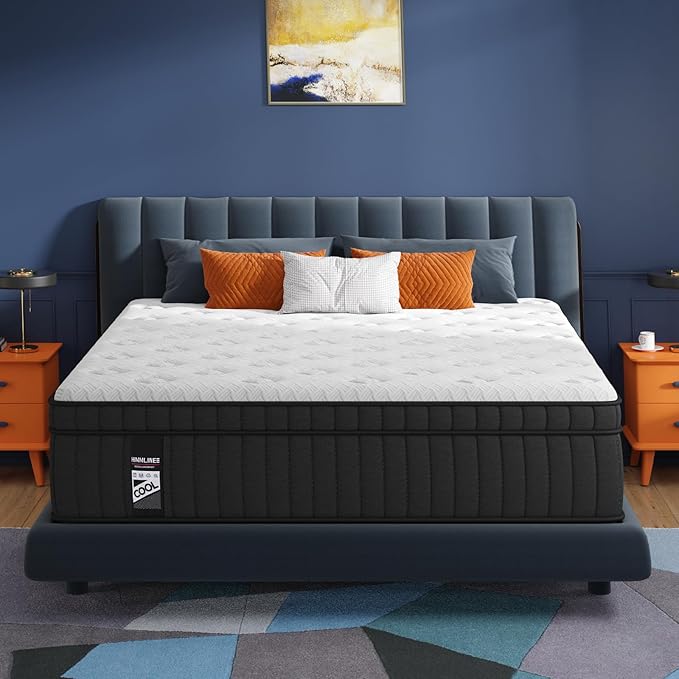 Full Size Mattress, 12 Inch Full Mattress in a Box with Gel Memory Foam and Pocket Spring, Medium Firm Feel, Cooler Sleep & Pressure Relief, 54 * 75 * 11, 120 Nights Risk-Free Trial